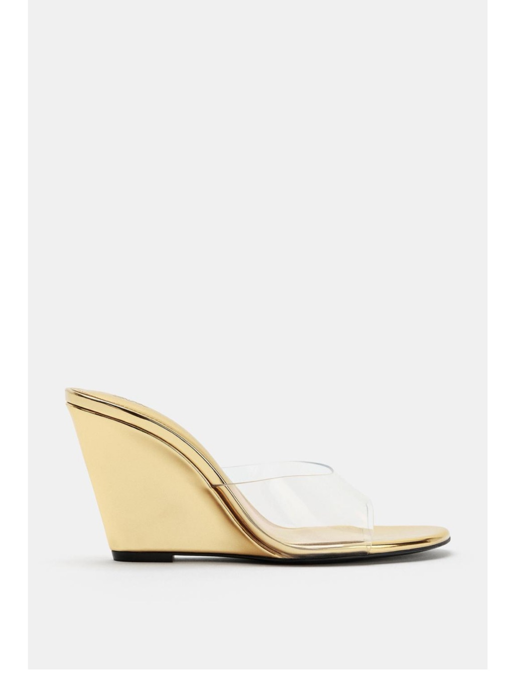 Zara Laminated Wedge Mules — image 3 of 4